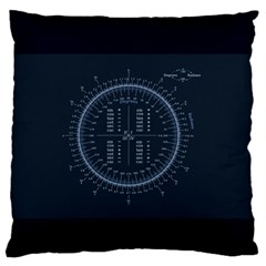 Minimalistic Knowledge Mathematics Trigonometry Large Flano Cushion Case (one Side) by Sapixe