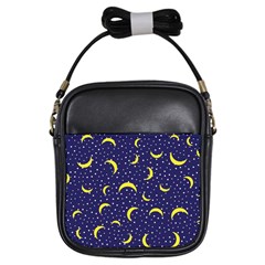 Moon Pattern Girls Sling Bags by Sapixe