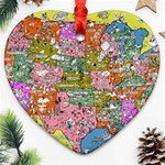 Mad Magazine Sadic Comics Humor Funny Comics Poster Ornament (Heart) Front