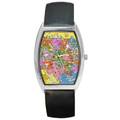 Mad Magazine Sadic Comics Humor Funny Comics Poster Barrel Style Metal Watch by Sapixe