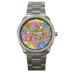 Mad Magazine Sadic Comics Humor Funny Comics Poster Sport Metal Watch by Sapixe