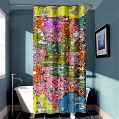 Mad Magazine Sadic Comics Humor Funny Comics Poster Shower Curtain 36  X 72  (stall)  by Sapixe