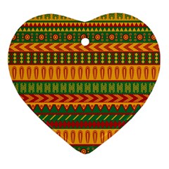 Mexican Pattern Ornament (heart) by Sapixe