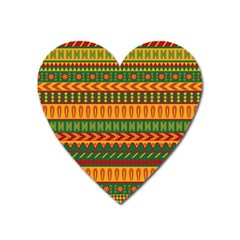 Mexican Pattern Heart Magnet by Sapixe