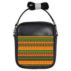 Mexican Pattern Girls Sling Bags by Sapixe