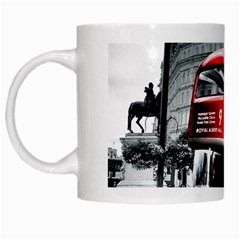 London Bus White Mugs