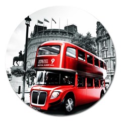 London Bus Magnet 5  (round) by Sapixe