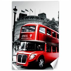 London Bus Canvas 12  X 18   by Sapixe