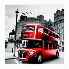 London Bus Medium Glasses Cloth by Sapixe