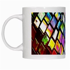 Multicolor Wall Mosaic White Mugs by Sapixe