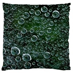 Morning Dew Large Flano Cushion Case (one Side) by Sapixe