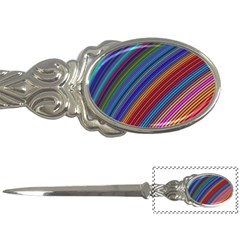 Multicolored Stripe Curve Striped Letter Openers by Sapixe