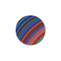 Multicolored Stripe Curve Striped Golf Ball Marker by Sapixe