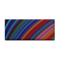 Multicolored Stripe Curve Striped Cosmetic Storage Cases by Sapixe