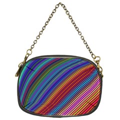 Multicolored Stripe Curve Striped Chain Purses (one Side)  by Sapixe