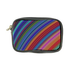 Multicolored Stripe Curve Striped Coin Purse by Sapixe