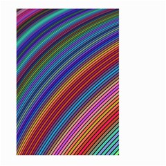 Multicolored Stripe Curve Striped Large Garden Flag (two Sides) by Sapixe