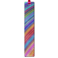 Multicolored Stripe Curve Striped Large Book Marks by Sapixe