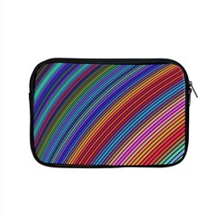 Multicolored Stripe Curve Striped Apple Macbook Pro 15  Zipper Case by Sapixe