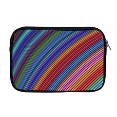 Multicolored Stripe Curve Striped Apple Macbook Pro 17  Zipper Case by Sapixe