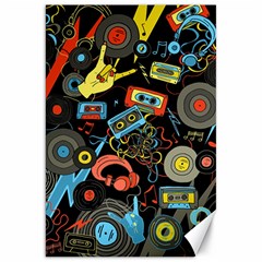 Music Pattern Canvas 20  X 30  