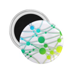 Network Connection Structure Knot 2 25  Magnets by Sapixe