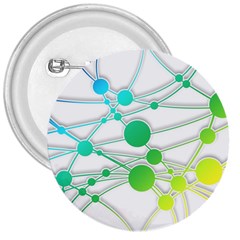 Network Connection Structure Knot 3  Buttons by Sapixe