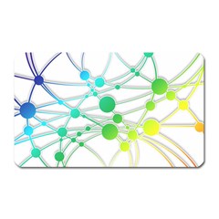 Network Connection Structure Knot Magnet (rectangular) by Sapixe