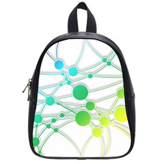 Network Connection Structure Knot School Bag (small) by Sapixe