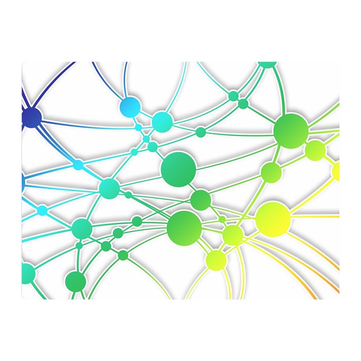 Network Connection Structure Knot Double Sided Flano Blanket (Mini) 