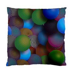 Multicolored Patterned Spheres 3d Standard Cushion Case (one Side) by Sapixe