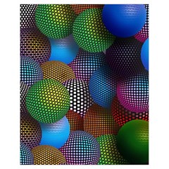 Multicolored Patterned Spheres 3d Drawstring Bag (small) by Sapixe