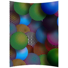 Multicolored Patterned Spheres 3d Back Support Cushion by Sapixe