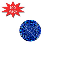 Network Connection Structure Knot 1  Mini Buttons (100 Pack)  by Sapixe