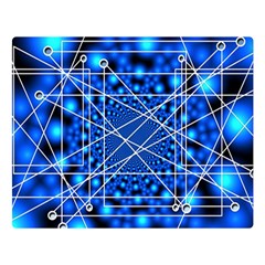 Network Connection Structure Knot Double Sided Flano Blanket (large)  by Sapixe