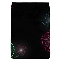 Neon Flowers And Swirls Abstract Flap Covers (s)  by Sapixe