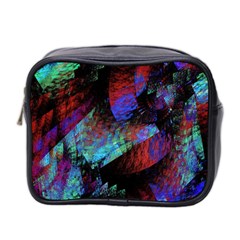 Native Blanket Abstract Digital Art Mini Toiletries Bag 2-side by Sapixe