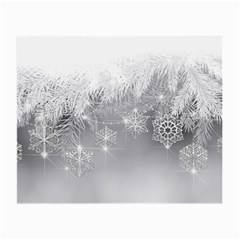 New Year Holiday Snowflakes Tree Branches Small Glasses Cloth by Sapixe