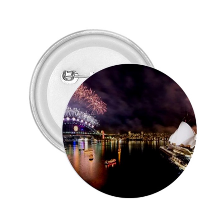 New Year’s Evein Sydney Australia Opera House Celebration Fireworks 2.25  Buttons