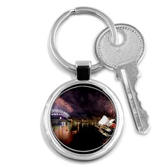 New Year’s Evein Sydney Australia Opera House Celebration Fireworks Key Chains (round)  by Sapixe