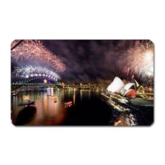 New Year’s Evein Sydney Australia Opera House Celebration Fireworks Magnet (rectangular) by Sapixe