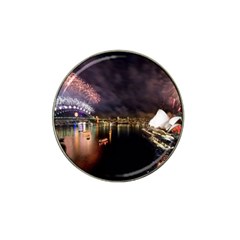 New Year’s Evein Sydney Australia Opera House Celebration Fireworks Hat Clip Ball Marker by Sapixe