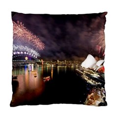 New Year’s Evein Sydney Australia Opera House Celebration Fireworks Standard Cushion Case (one Side) by Sapixe