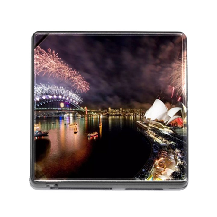 New Year’s Evein Sydney Australia Opera House Celebration Fireworks Memory Card Reader (Square)