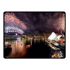 New Year’s Evein Sydney Australia Opera House Celebration Fireworks Fleece Blanket (small) by Sapixe