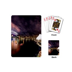 New Year’s Evein Sydney Australia Opera House Celebration Fireworks Playing Cards (mini)  by Sapixe