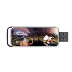 New Year’s Evein Sydney Australia Opera House Celebration Fireworks Portable Usb Flash (one Side) by Sapixe