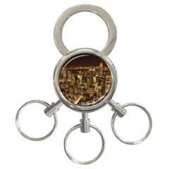 New York City At Night Future City Night 3-ring Key Chains by Sapixe