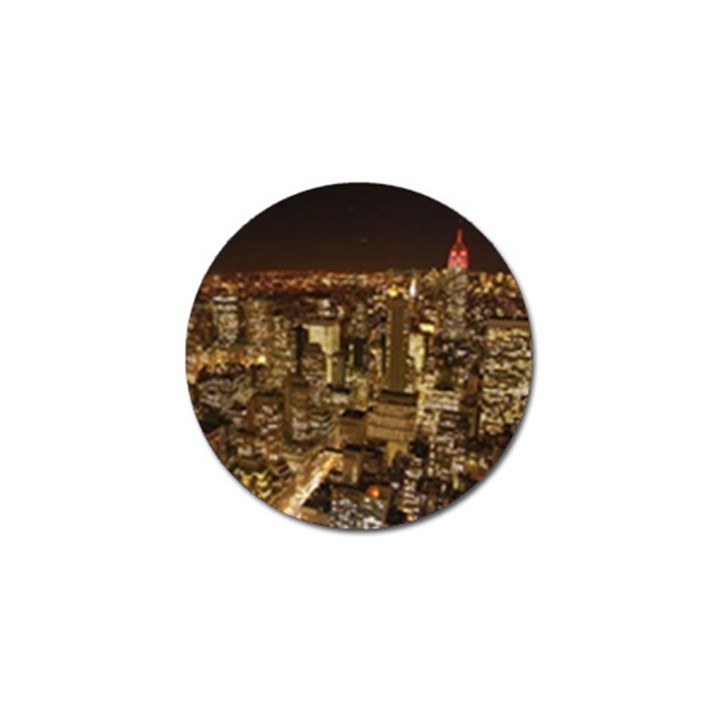 New York City At Night Future City Night Golf Ball Marker (10 pack)