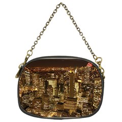 New York City At Night Future City Night Chain Purses (one Side)  by Sapixe